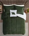 Macy's Woolrich Alton 4-pc. King Comforter Set In Green,ivory