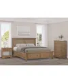Macy's Alverton 3 Pc. California King Cane Storage Set (bed, Chest & 1-drawer Nightstand), Created For Macy In Transparent