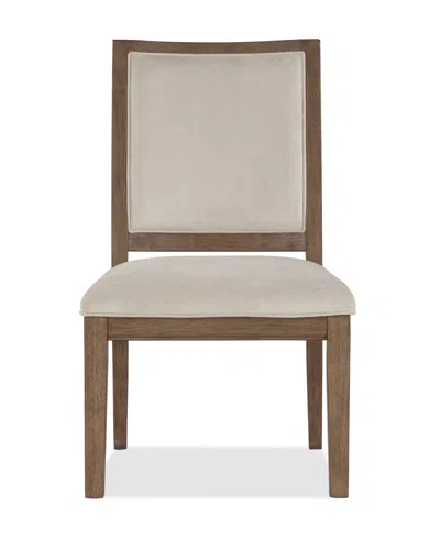 Macy's Alverton 38" Wood Side Chair In Brown