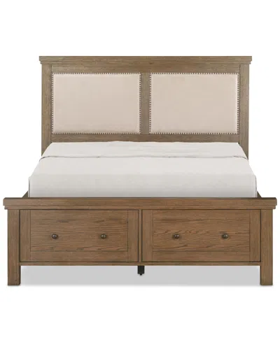 Macy's Alverton King Upholstered Storage Bed In No Color