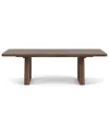 Macy's Amelie 30" Wood Rectangle Dining Table In Brown