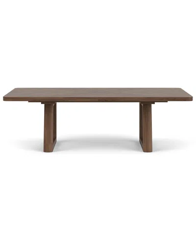 Macy's Amelie 30" Wood Rectangle Dining Table In Brown
