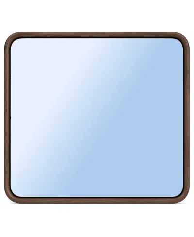 Macy's Amelie 38" Wood Wall Mirror In Blue