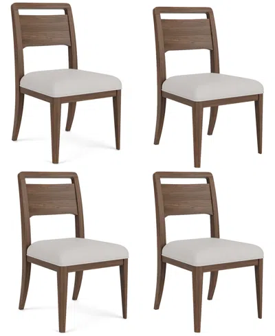 Macy's Amelie 4-piece Wood Dining Chair Set