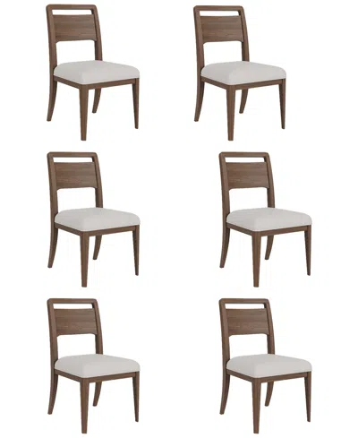 Macy's Amelie 6-piece Wood Dining Chair Set
