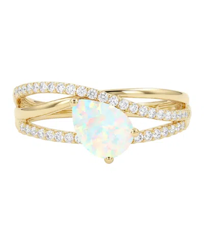 Macy's Amethyst (1-1/10 Ct. T.w.) & Lab-grown White Sapphire (1/3 Ct. T.w.) Ring In 14k Gold Over Sterling 