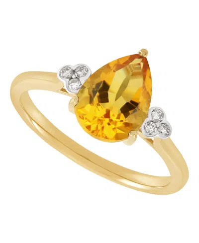 Macy's Amethyst (1-1/2 Ct. T.w.) & Diamond Accent Ring In 14k Yellow Gold (also Available In Multi-stones)