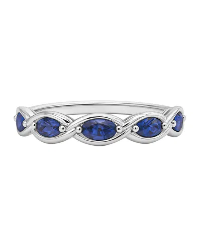 Macy's Amethyst (1/3 Ct. T.w.) Ring In Sterling Silver (also Available In Multi-stones) In Blue