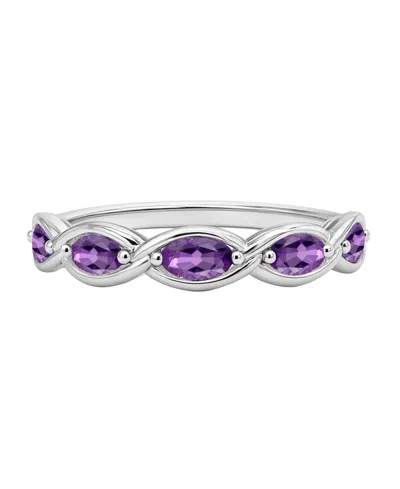 Macy's Amethyst (1/3 Ct. T.w.) Ring In Sterling Silver (also Available In Multi-stones) In Purple