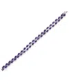 Macy's Amethyst (14.7 Ct. T.w.) And White Topaz (1.65 Ct. T.w.) Bracelet In Sterling Silver (also In Garnet In Purple