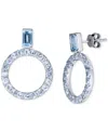 Macy's Amethyst (2-1/2 Ct. T.w.) Or Sky Blue Topaz (4-1/2 Ct. T.w.) Drop Earrings In Sterling Silver In Blue