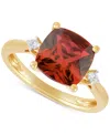 Macy's Amethyst (2-3/4 Ct. T.w.) & Diamond (1/20 Ct. T.w.) Ring In 14k Gold (also In Swiss Blue Topaz, Citr In Garnet