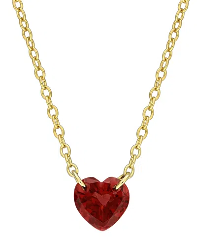 Macy's Amethyst (3/4 Ct. T.w.) Pendant Necklace In 18k Gold-flash-plated Sterling Silver (also Available In