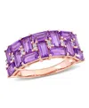 Macy's Amethyst And Diamond Geometric Ring In Amethyst