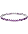 Macy's Amethyst Classic Tennis Bracelet (7-3/8 Ct. T.w.) In 14k Gold