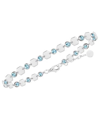 Macy's Amethyst Luna Bracelet (1-1/2 Ct. T.w.) In Sterling Silver In Metallic