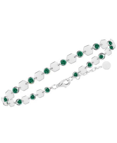 Macy's Amethyst Luna Bracelet (1-1/2 Ct. T.w.) In Sterling Silver In Metallic