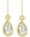 Macy's Amethyst Pear Bezel Drop Earrings (3/4 Ct. T.w) In 10k Gold (also In Additional Gemstones)