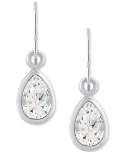 Macy's Amethyst Pear Bezel Drop Earrings (3/4 Ct. T.w) In 10k Gold (also In Additional Gemstones)
