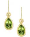 Macy's Amethyst Pear Bezel Drop Earrings (3/4 Ct. T.w) In 10k Gold (also In Additional Gemstones)