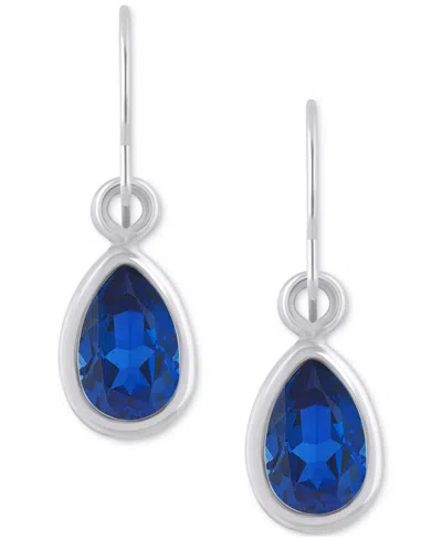 Macy's Amethyst Pear Bezel Drop Earrings (3/4 Ct. T.w) In 10k Gold (also In Additional Gemstones) In Multi
