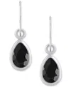 Macy's Amethyst Pear Bezel Drop Earrings (3/4 Ct. T.w) In 10k Gold (also In Additional Gemstones) In Multi
