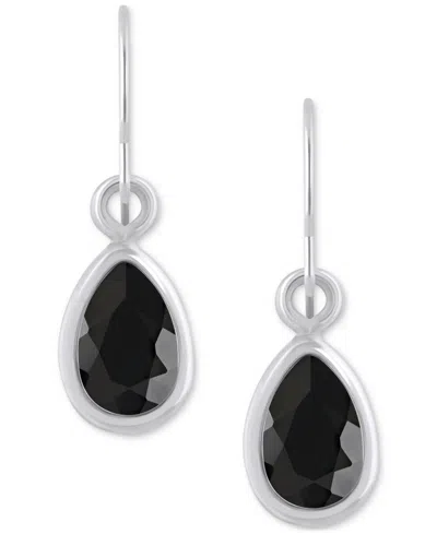 Macy's Amethyst Pear Bezel Drop Earrings (3/4 Ct. T.w) In 10k Gold (also In Additional Gemstones) In Multi