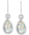 Macy's Amethyst Pear Bezel Drop Earrings (3/4 Ct. T.w) In 10k Gold (also In Additional Gemstones) In Multi