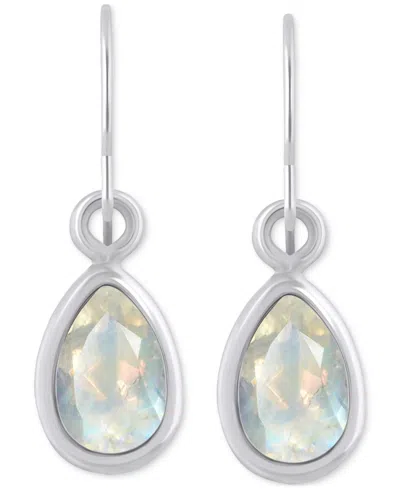 Macy's Amethyst Pear Bezel Drop Earrings (3/4 Ct. T.w) In 10k Gold (also In Additional Gemstones) In Multi
