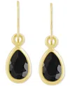Macy's Amethyst Pear Bezel Drop Earrings (3/4 Ct. T.w) In 10k Gold (also In Additional Gemstones) In Multi