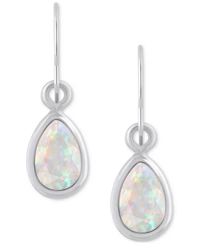 Macy's Amethyst Pear Bezel Drop Earrings (3/4 Ct. T.w) In 10k Gold (also In Additional Gemstones) In Multi
