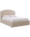 Macy's Aminah California King Upholstered Storage Bed In Barley