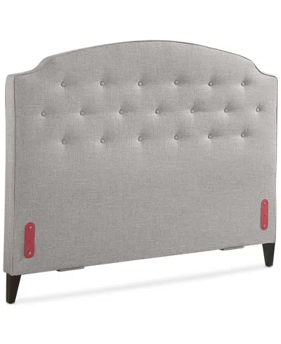 Macy's Aminah Upholstered King Headboard In Brown