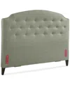 Macy's Aminah Upholstered King Headboard In Green