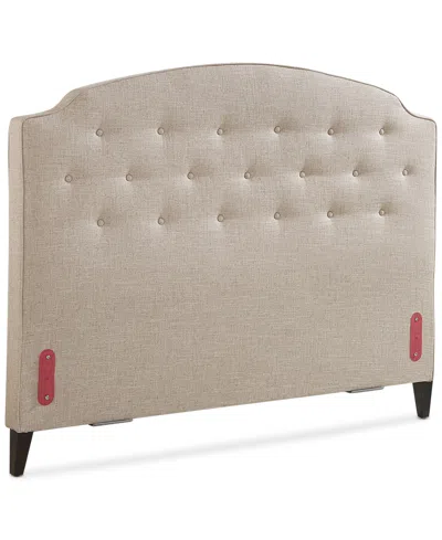 Macy's Aminah Upholstered Twin Headboard In Brown