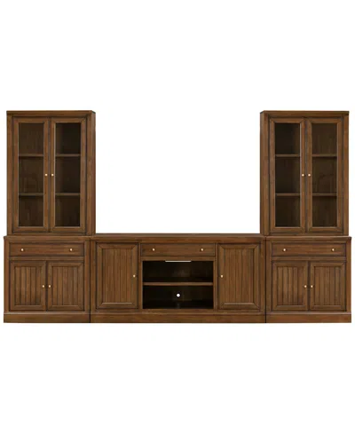 Macy's Amren 65" 2 Door Console And 2 Door Hutches With Drawers In Brown
