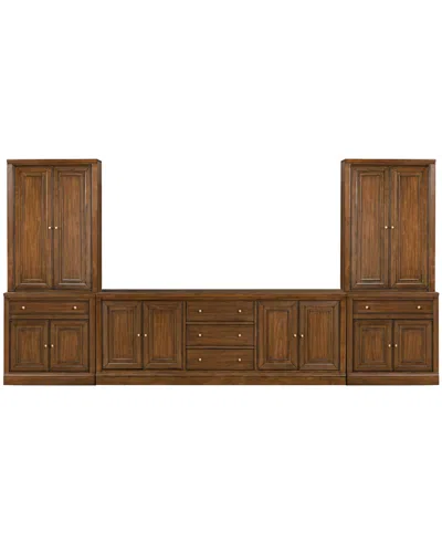 Macy's Amren 85" Wood 4-door Console In Brown