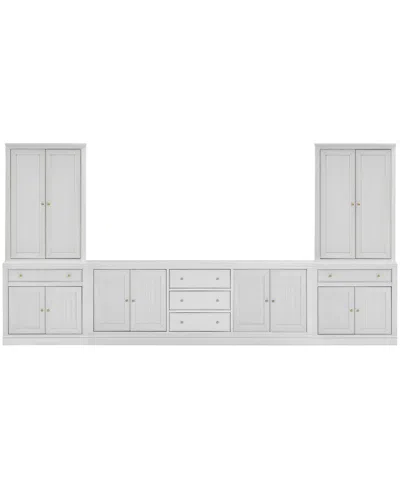 Macy's Amren 85" Wood 4-door Console In White
