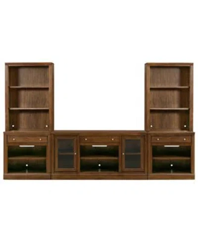 Macy's Amren Modular Media Console Collection In Brown
