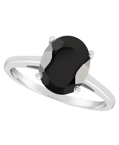 Macy's Aquamarine (2-3/8 Ct. T.w.) Ring In 14k Yellow Gold (also Available In Black Onyx) In Silver