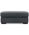 Macy's Ashlinn 43" Leather Storage Bench Ottoman, Exclusively At  In Gray