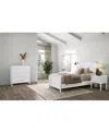 Macy's Closeout! Assemblage 3pc Bedroom Set (full Bed, Small Chest & Open Nightstand) In White