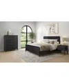 MACY'S ASSEMBLAGE 3PC BEDROOM SET (KING BED, CHEST, & NIGHTSTAND)