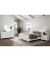 MACY'S ASSEMBLAGE 3PC BEDROOM SET (QUEEN BED, DRESSER, & OPEN NIGHSTAND)