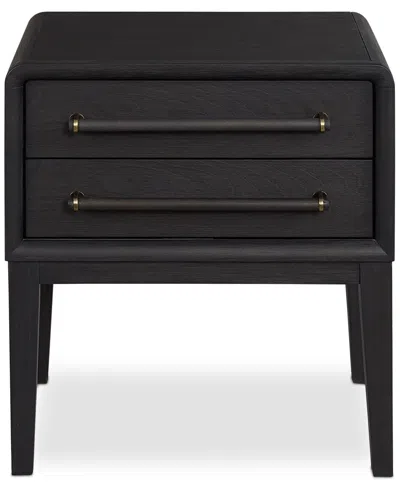 Macy's Assemblage Nightstand In Black