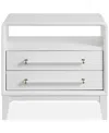 Macy's Assemblage Open Nightstand In White