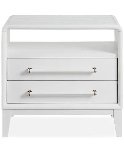 Macy's Assemblage Open Nightstand In White
