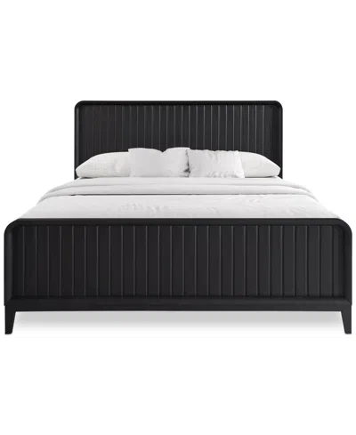 Macy's Assemblage Queen Bed In Black