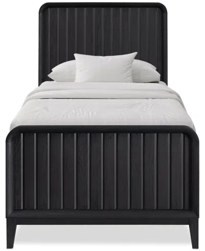 Macy's Assemblage Twin Bed In Black