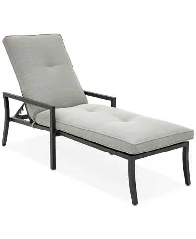 Macy's Astaire Outdoor Chaise, Created For  In Gray